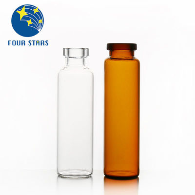 Botol Kaca Amber Cair Kecil Oral 20ml Botol Kaca Tutup Sekrup ISO15378