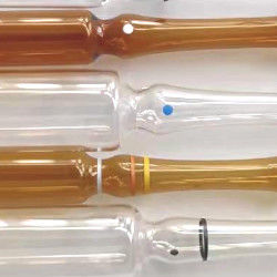 Kaca Fusible Ringan Ampul Kaca Kosong Leher Lurus 1ml