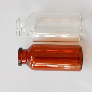 Botol Kaca Injeksi Coklat Stopper Karet 7ml