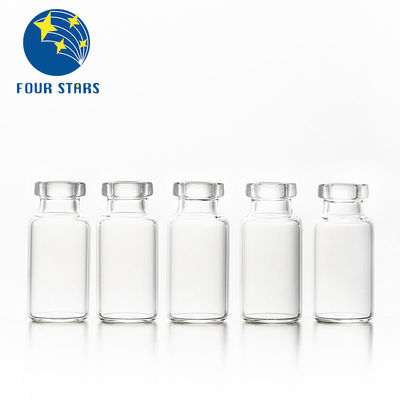 Farmasi 2ml 5ml 7ml 10ml 15ml 20ml 30ml botol injeksi tabung kaca amber bening