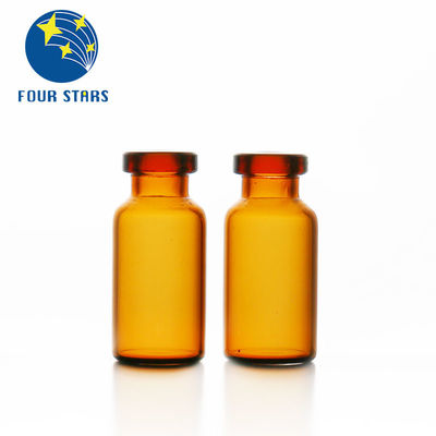 Farmasi 2ml 5ml 7ml 10ml 15ml 20ml 30ml botol injeksi tabung kaca amber bening