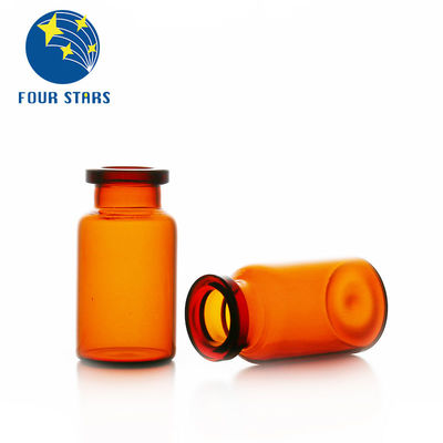Farmasi 2ml 5ml 7ml 10ml 15ml 20ml 30ml botol injeksi tabung kaca amber bening