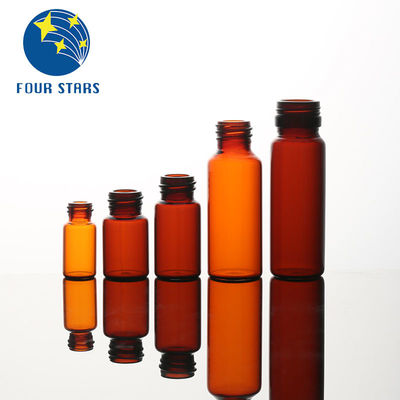 Jernih Amber Farmasi 30ml Kaca Botol Kecil Baut Leher Botol Dengan Tutup Plastik