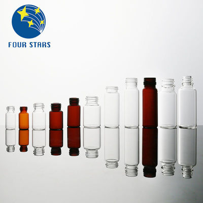 Jernih Amber Farmasi 30ml Kaca Botol Kecil Baut Leher Botol Dengan Tutup Plastik