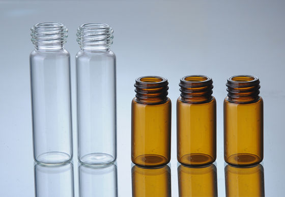 Jernih Amber Farmasi 30ml Kaca Botol Kecil Baut Leher Botol Dengan Tutup Plastik