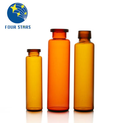 Kaca Kecil Transparan Amber Botol Cairan Oral Vial Tinggi 102mm