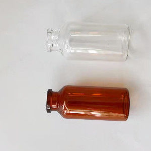 Botol Kaca Injeksi ISO Tahan Panas OEM Untuk Obat Cair